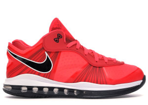Nike  LeBron 8 V/2 Low Solar Red Solar Red/Solar Red-Black-White (456849-600)