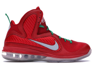 Nike  LeBron 9 Christmas Sport Red/Reflect Silver-White-Lucky (469764-602)