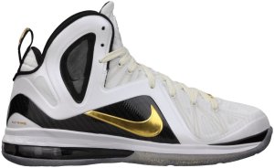 Nike  LeBron 9 PS Elite Home White/Metallic Gold-Black (516958-100)