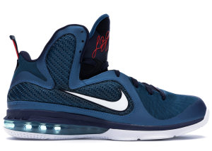 Nike  LeBron 9 Swingman Green Abyss/White-Obsidian-Light Blue Heather (469764-300)