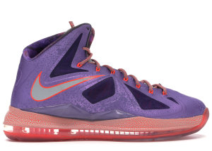 Nike LeBron X All-Star Area 72 Laser Purple/Strata Grey-Total Crimson (583108-500)