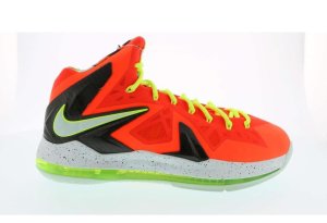 Nike  LeBron X Elite Total Crimson Total Crimson/Fiberglass-Black-Volt (579827-800)