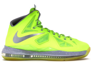Nike LeBron X Volt Volt/Wolf Grey-Pure Platinum (541100-700)