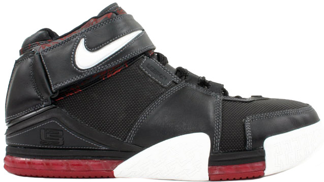Nike LeBron Zoom 2 Black Crimson Black/White/Red (309378-011)