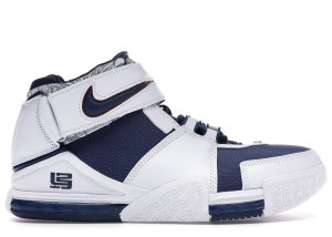 Nike  LeBron Zoom 2 Midnight Navy Midnight Navy/Midnight Navy-White-Varsity Crimson (309378-441)