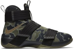 Nike LeBron Zoom Soldier 10 SFG Camo Black/Medium Olive Green-Green Bamboo (844378-022)