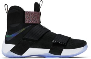 Nike LeBron Zoom Soldier 10 Unlimited Black/Total Orange-Cosmic Purple-Hyper Jade (844374-085)