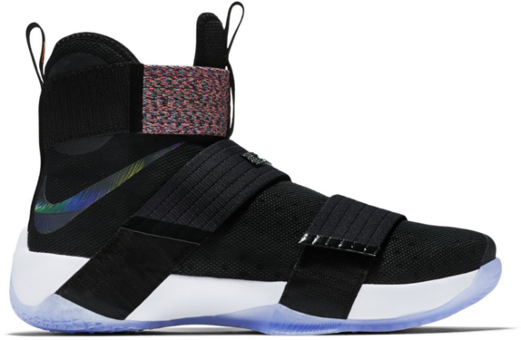 Nike LeBron Zoom Soldier 10 Unlimited Black/Total Orange-Cosmic Purple-Hyper Jade (844374-085)