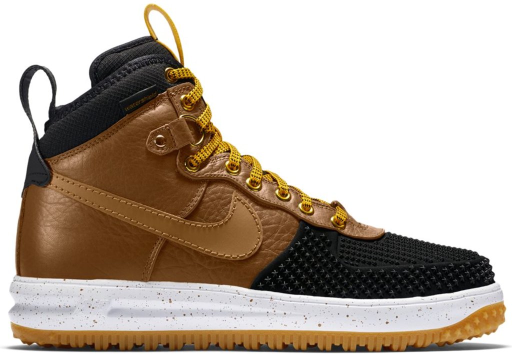 Nike Lunar Force 1 Duckboot Light British Tan Black/Light British Tan-Gold Dart (805899-004)