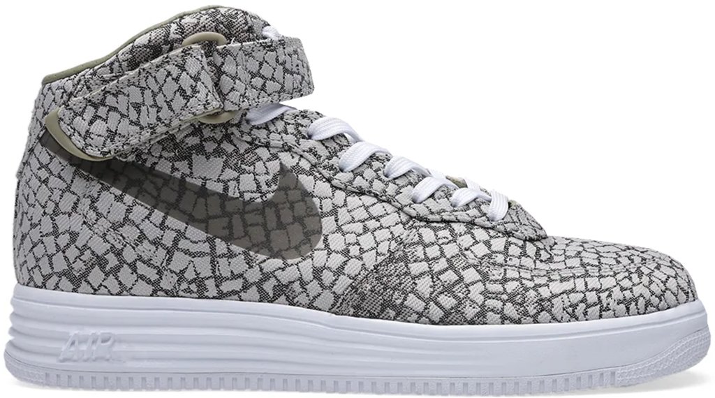 Nike Lunar Force 1 Mid Jacquard Sao Paulo Light Iron Ore/Light Iron Ore-Bamboo-White (693203-081)