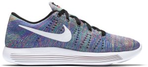 Nike  LunarEpic Flyknit Low Multi-Color (W) Black/White-Racer Blue-Clear Jade (843765-004)