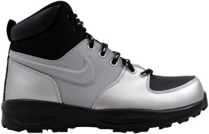 Nike  Manoa Leather Metallic Silver (GS) Metallic Silver/Black-Black (472648-020)