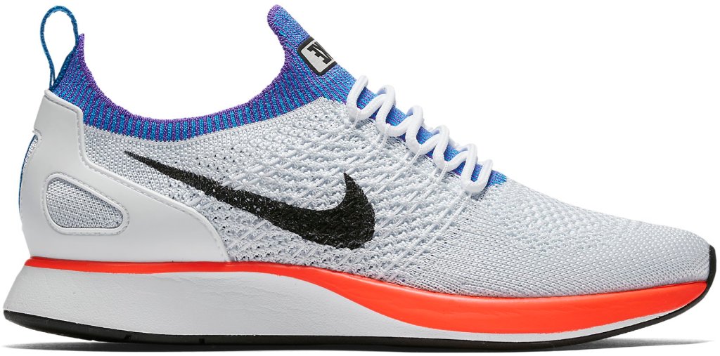 Nike Mariah Flyknit Racer Hyper Crimson (W) White/Hyper Crimson-Pure Platinum (917658-100)