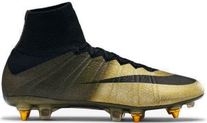 Nike Mercurial Superfly CR7 Cristiano Ronaldo Rare Gold Black/Metallic Gold Coin-Black (804076-090)