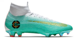 Nike  Mercurial Superfly VI Elite CR7 FG Chapter 6 Special Edition Clear Jade/Metallic Vivid Gold-White (AJ3547-391)