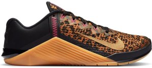Nike Metcon 6 Cheetah (W) Black/Chutney-Gum Medium Brown-Metallic Gold (AT3160-096)