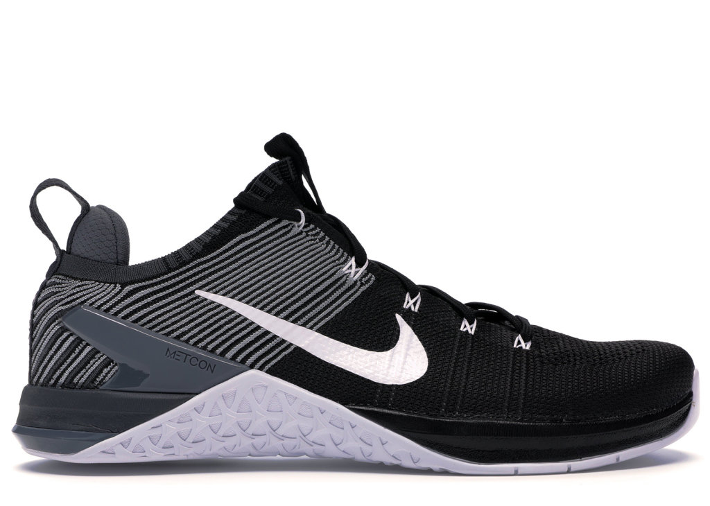 Nike Metcon DSX Flyknit 2 Black Grey White Black/Dark Grey-Wolf Grey-White (924423-010)