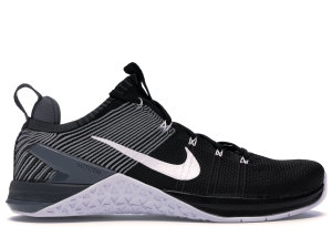 Nike Metcon DSX Flyknit 2 Black Grey White Black/Dark Grey-Wolf Grey-White (924423-010)