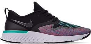 Nike  Odyssey React 2 Flyknit Black Hyper Jade Ember Glow (W) Black/Black-Hyper Jade-Ember Glow-Sapphire (AH1016-003)