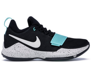 Nike  PG 1 Black Aqua Black/Light Bone-Light Aqua (878627-002)