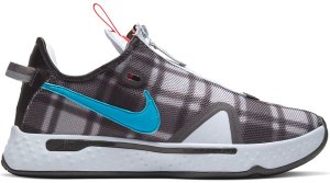 Nike  PG 4 Football Grey Plaid Football Grey/Laser Blue-Light Smoke Grey (CD5079-002)