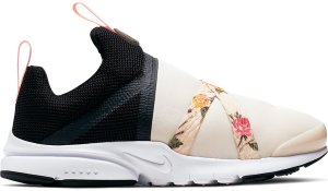 Nike  Presto Extreme Vintage Floral (GS) Black/Pink Tint-Pale Ivory-White (BQ5294-001)