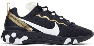 Nike  React Element 55 Black Metallic Gold White Black/Metallic Gold-White (CT1590-001)