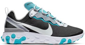 Nike React Element 55 Black Pure Platinum Teal Nebula Black/Pure Platinum-Wolf Grey-Teal Nebula-Voltage Purple-White (BV1507-001)