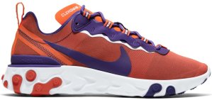 Nike  React Element 55 Clemson University Orange/White-New Orchid (CK4796-800)