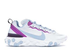 Nike  React Element 55 Football Grey Psychic Blue (W) Football Grey/Hyper Violet/Grand Purple (BQ2728-008)