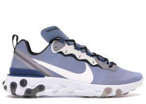 Nike React Element 55 Indigo Fog Mystic Navy Indigo Fog/Mystic Navy-Half Blue-White (BQ6166-402)