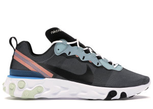 Nike React Element 55 Ocean Cube Ocean Cube/Black-Pink Quartz-Blue Hero-Cedar-White (BQ6166-300)