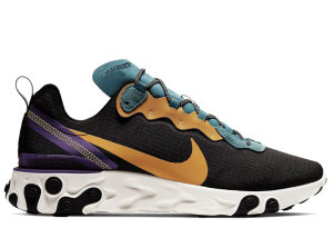 Nike  React Element 55 PRM Black Mineral Cyan Black/Mineral Cyan/Voltage Purple (CI9593-002)