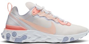 Nike  React Element 55 Pale Pink Washed Coral (W) Pale Pink/Washed Coral-Oxygen Purple (BQ2728-601)