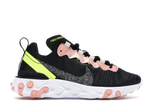 Nike  React Element 55 Premium Black Coral Stardust (W) Black/Coral Stardust/Light Soft Pink (CD6964-002)