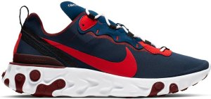Nike React Element 55 Rabid Panda Blue Void/Team Red-White-Habanero Red (CJ0769-400)