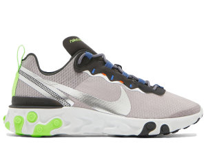 Nike  React Element 55 SE Grey Volt Grey Volt/Silver Metallic/White (CI3831-200)