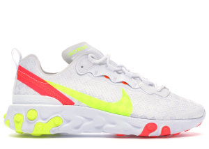 Nike  React Element 55 White Crimson Volt White/Crimson-Volt (CJ0782-100)