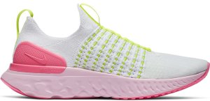 Nike  React Phantom Run Flyknit 2 White Volt Pink Glow (W) White/Volt-Pink Glow-White (CZ7991-100)