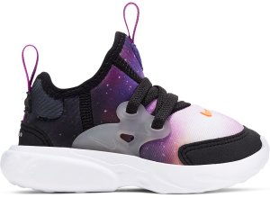Nike React Presto Galaxy (TD) Black/Court Purple-Blue Fury-Total Orange (CW3076-002)