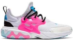 Nike  React Presto White Hyper Pink Photo Blue (GS) White/Hyper Pink-Photo Blue-Black (BQ4002-101)