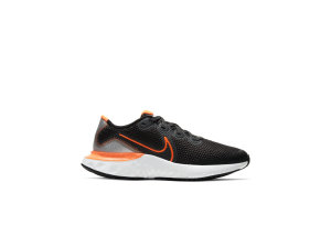 Nike Renew Run Black Total Orange (GS) Black/Chrome/Particle Grey (CT1430-001)