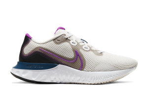 Nike  Renew Run Platinum Tint (W) Platinum Tint/White-Black-Vivid Purple (CK6360-002)