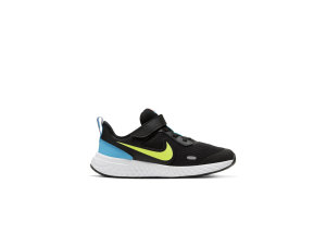 Nike  Revolution 5 Lemon Venom (PS) Black/Laser Blue/Hyper Crimson (BQ5672-076)