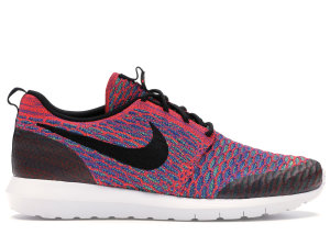 Nike Roshe NM Flyknit Bright Crimson Multi-Color Bright Crimson/Black-Green Streak-Game Royal (816531-600)