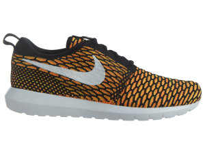 Nike Roshe Nm Flyknit Black/White-Total Orange-Volt Black/White-Total Orange-Volt (677243-018)