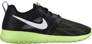 Nike  Roshe One Flight Weight Black Ghost Green (GS) Black/White-Ghost Green-Grape Ice (705486-003)