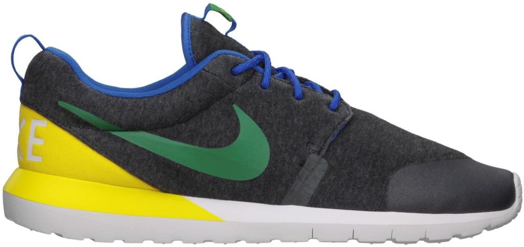 Nike Roshe Run Brazil Black Heather/Pine Green-Tour Yellow (652804-037)