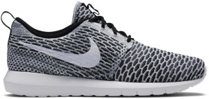 Nike Roshe Run Flyknit Black White Black/White-Dark Grey (677243-008)