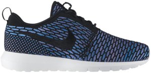 Nike  Roshe Run Flyknit Neo Turquoise Black/Black Neo Turquoise (677243-002)